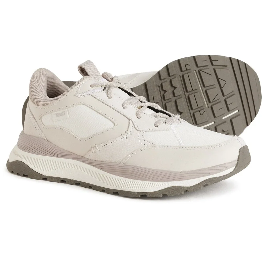 NEW Teva Terrawave Sneakers Leather Women‎ Sz 10 Blanc Low Top Casual Walking